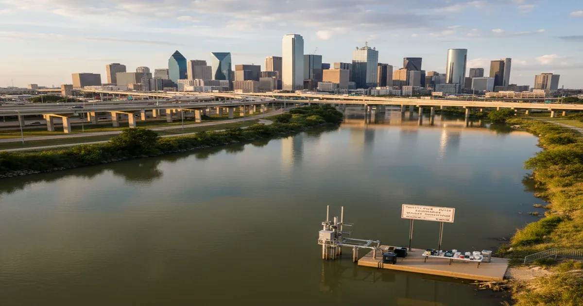 Arlington Texas cityscape between Dallas and Fort Worth