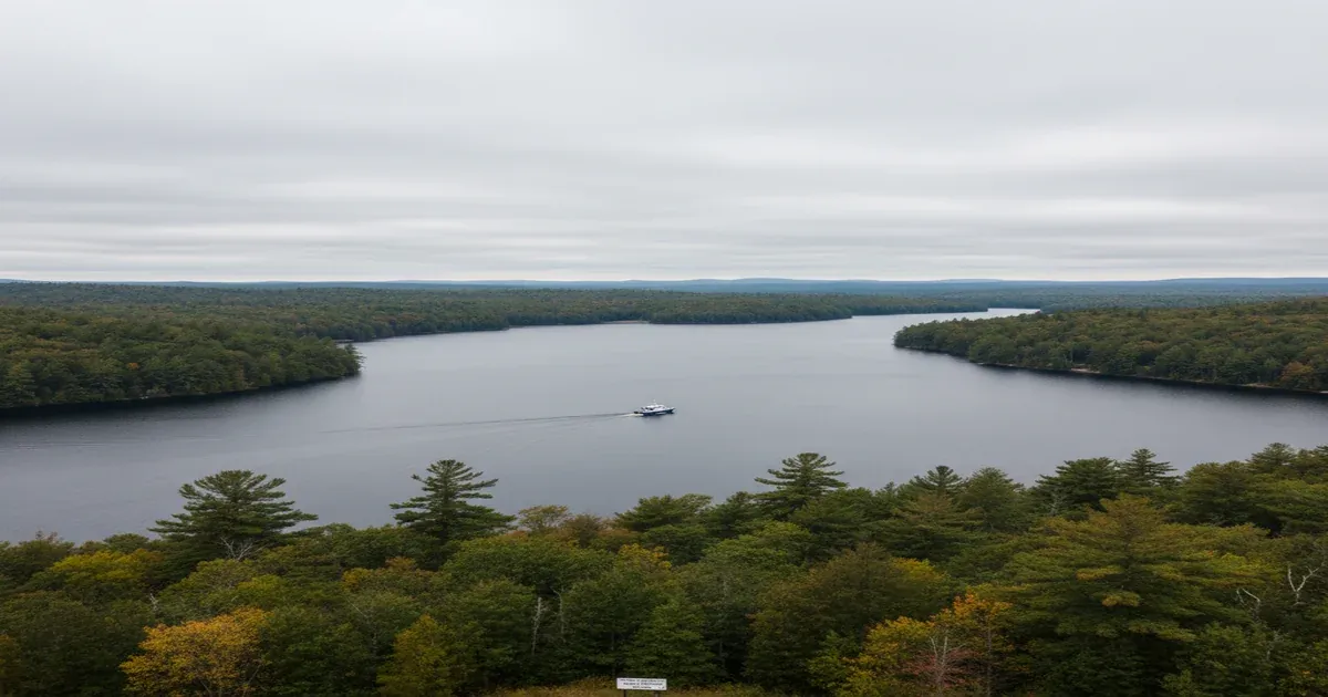 Quabbin Reservoir in western Massachusetts, the primary drinking water source for greater Boston