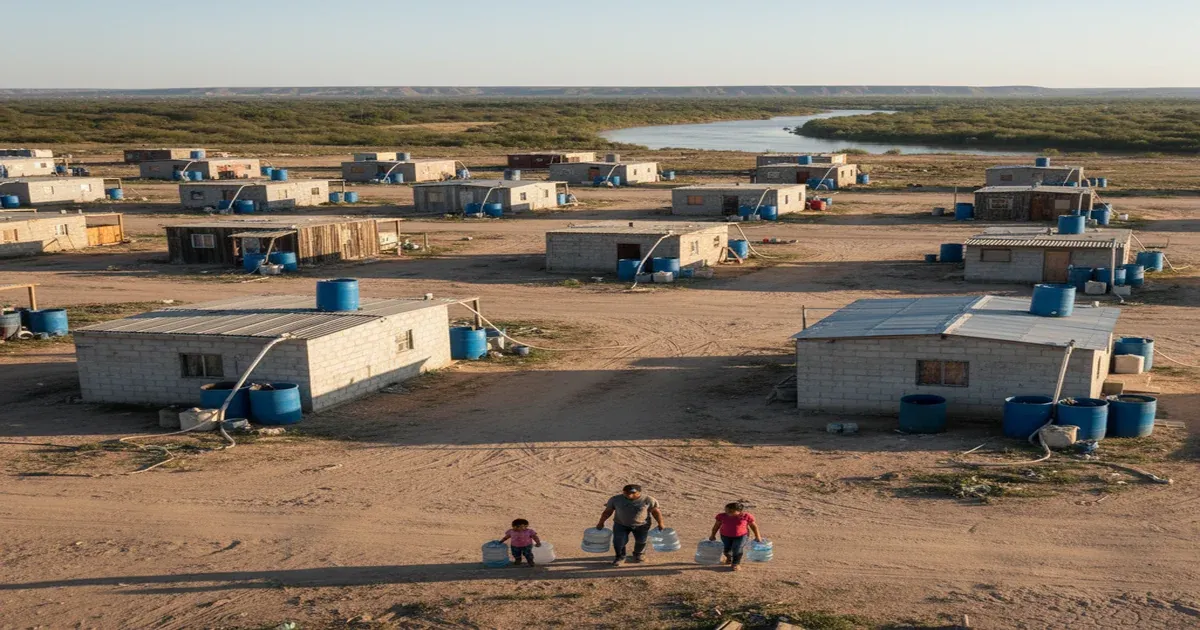 Rio Grande river along the Texas-Mexico border near Brownsville