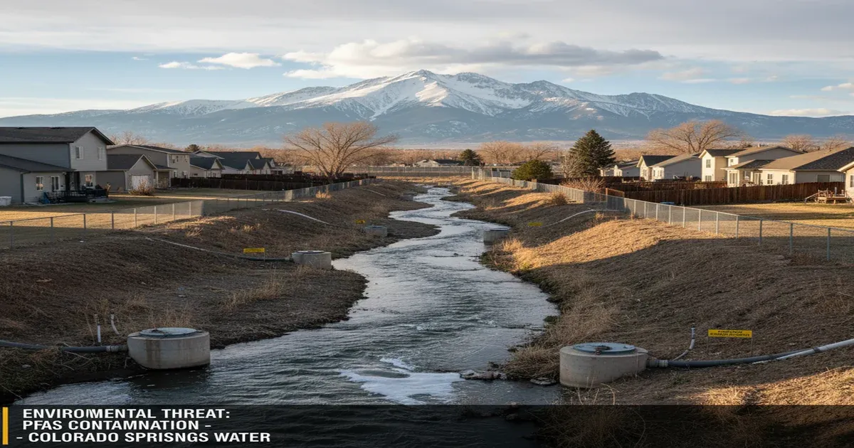 Colorado Springs Colorado with Pikes Peak and Garden of the Gods