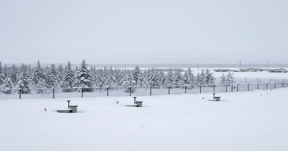Chena River flowing through Fairbanks Alaska with boreal forest along the banks