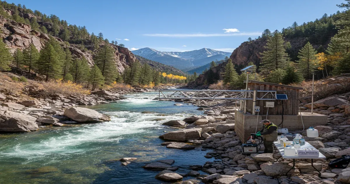 Cache la Poudre River canyon near Fort Collins, Colorado