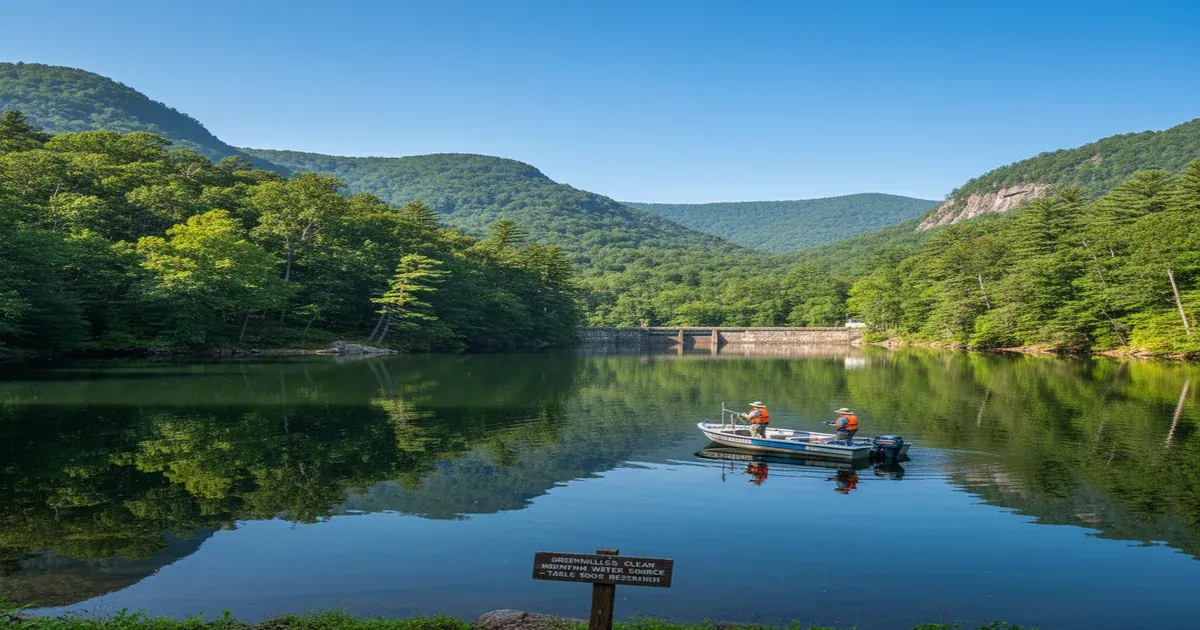 Greenville South Carolina with the Reedy River and Falls Park downtown