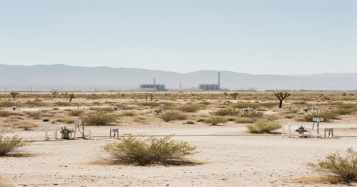 Mojave Desert landscape near Hinkley, California