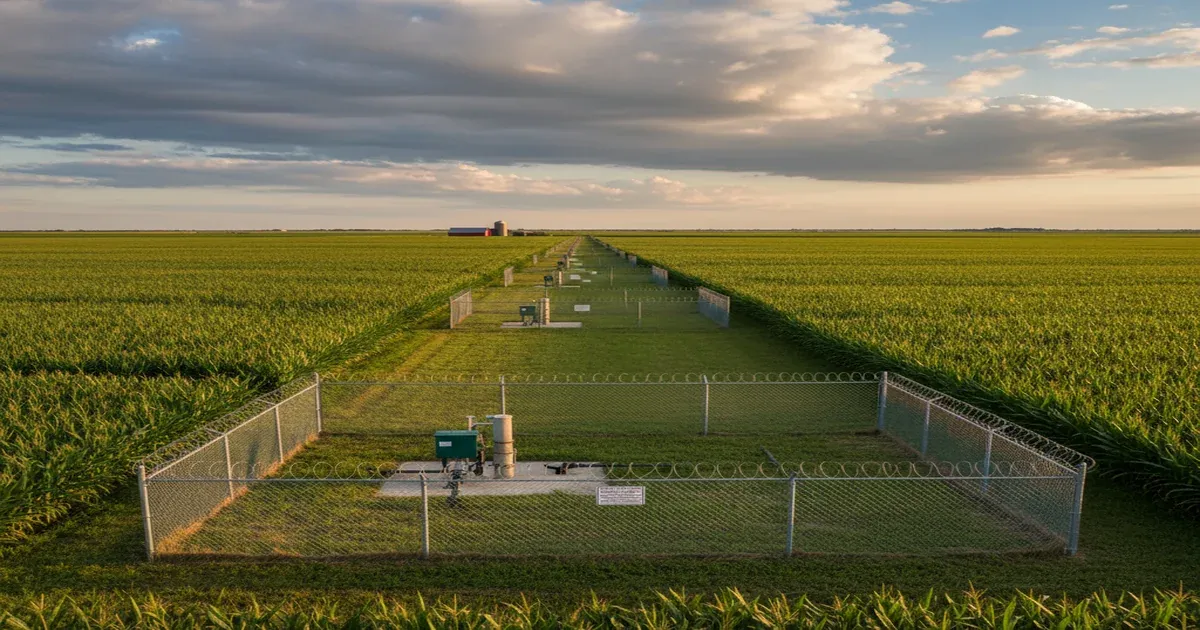 Nebraska farmland surrounding Lincoln's groundwater wellfields