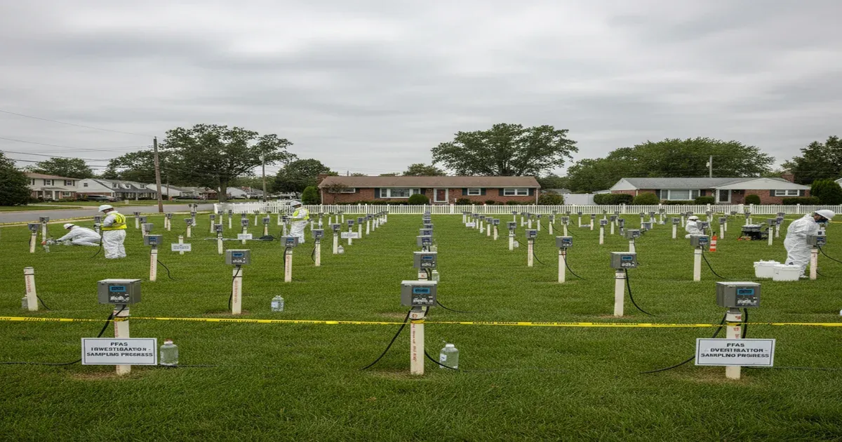 Aerial view of Long Island New York coastline