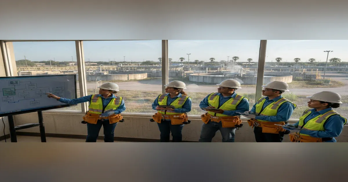 Wastewater treatment facility in South Texas