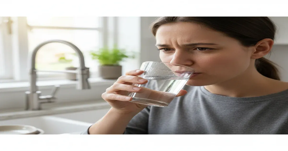 Why does my water taste salty?